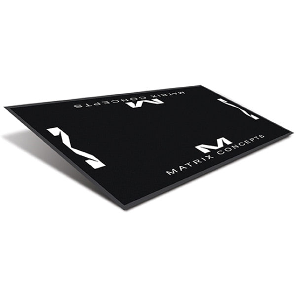 Matrix Concepts M40 CARPETED 3.5FT X 7FT MAT BLACK/WHITE