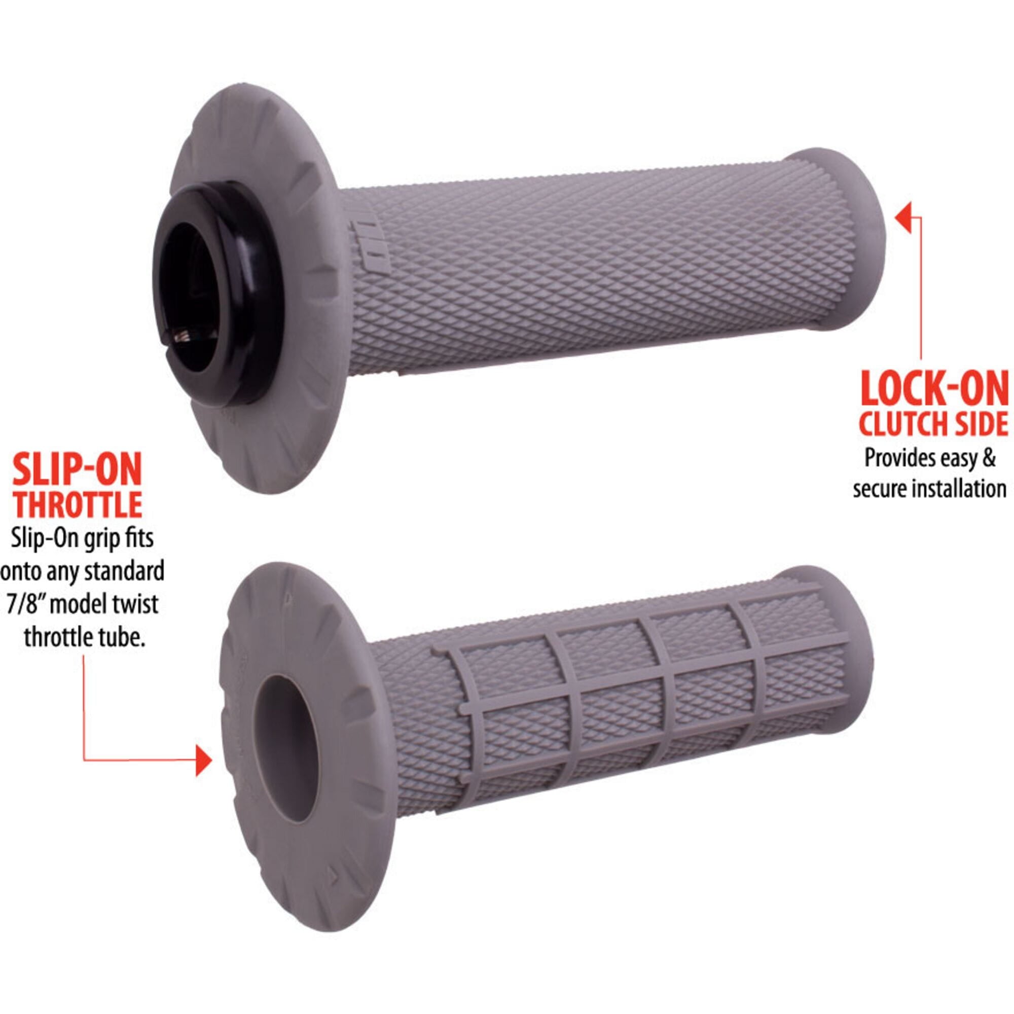 ODI Universal Lock-On Grip Set; Half-Waffle