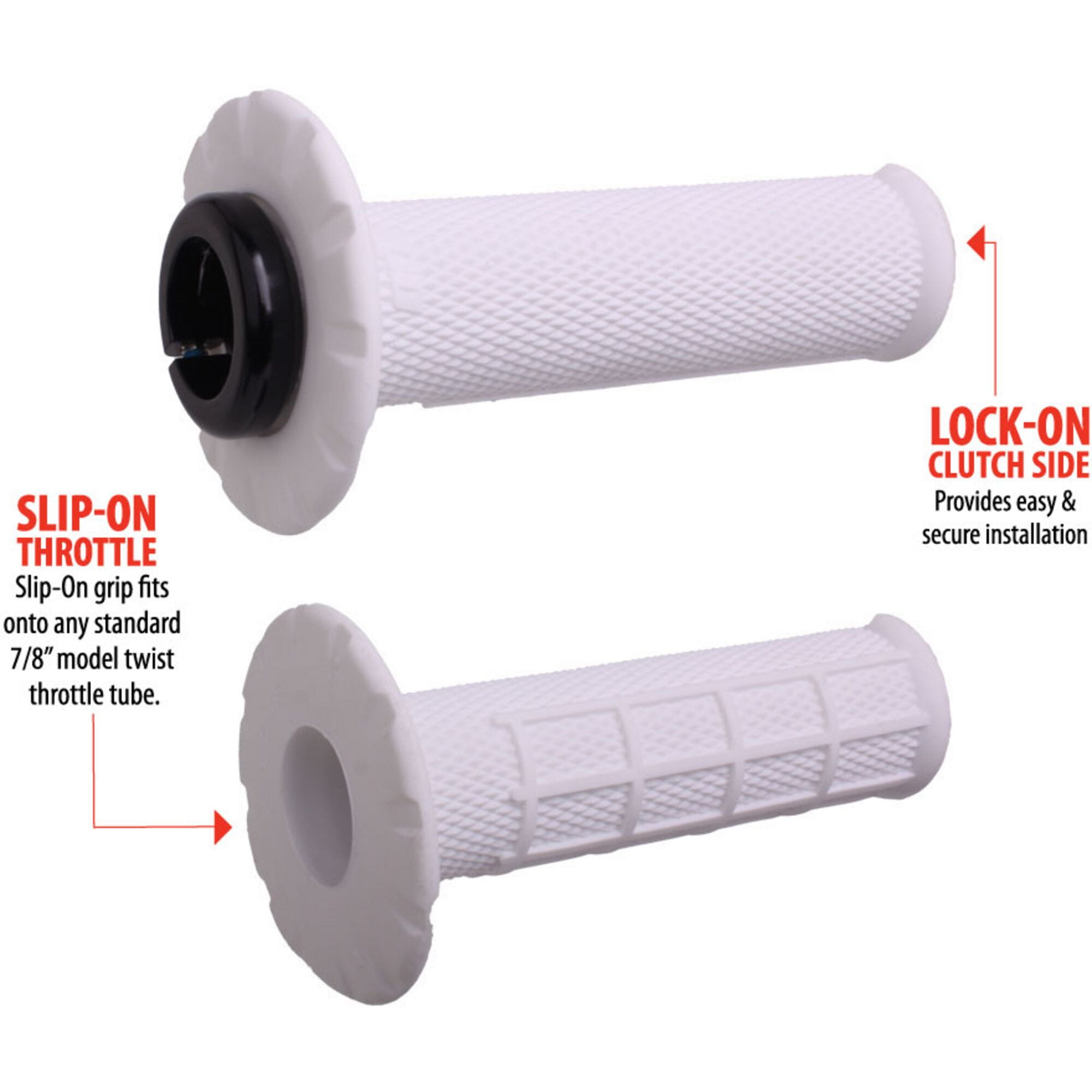 ODI Universal Lock-On Grip Set; Half-Waffle