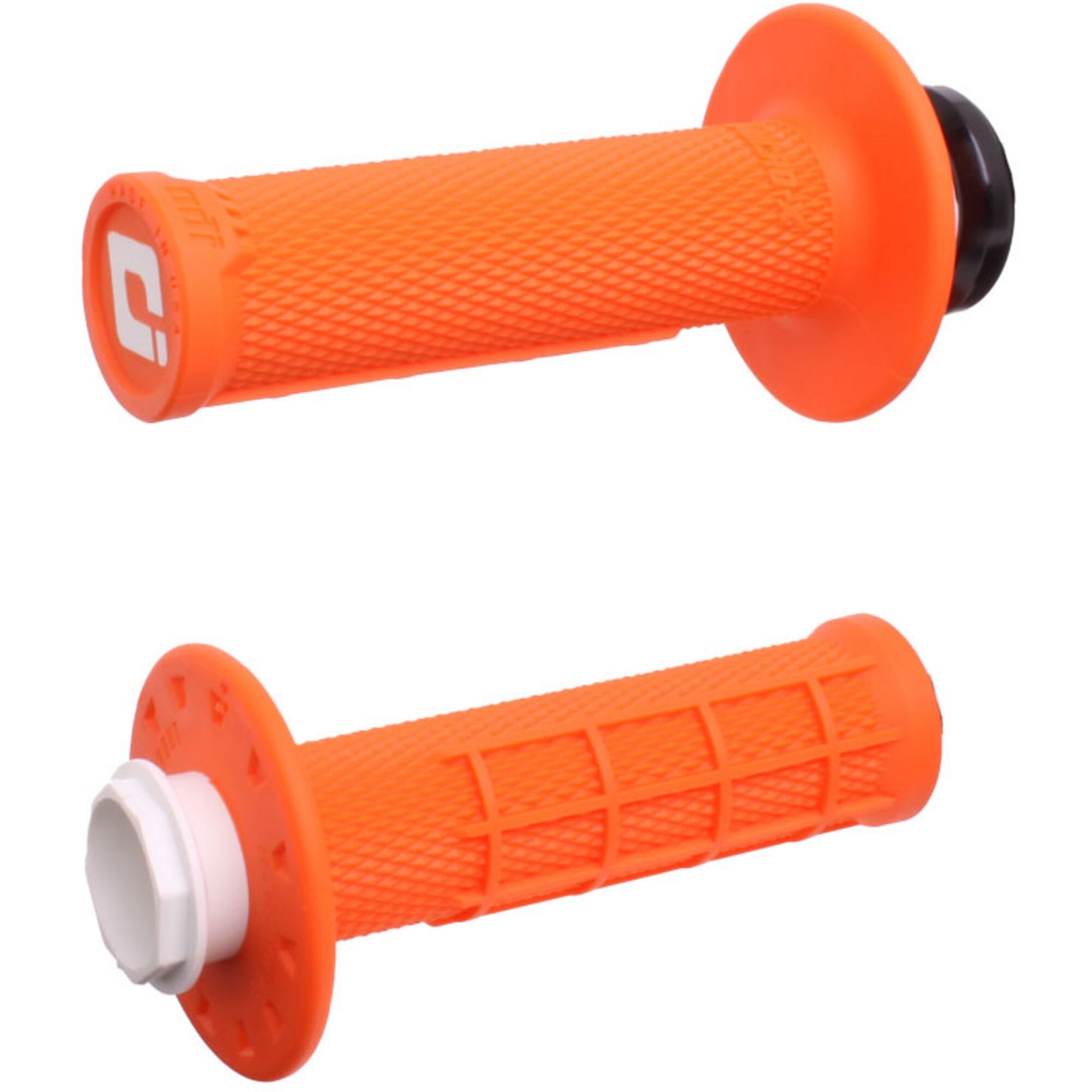 ODI Micro-X Half-Waffle Lock-On Grip Set ora