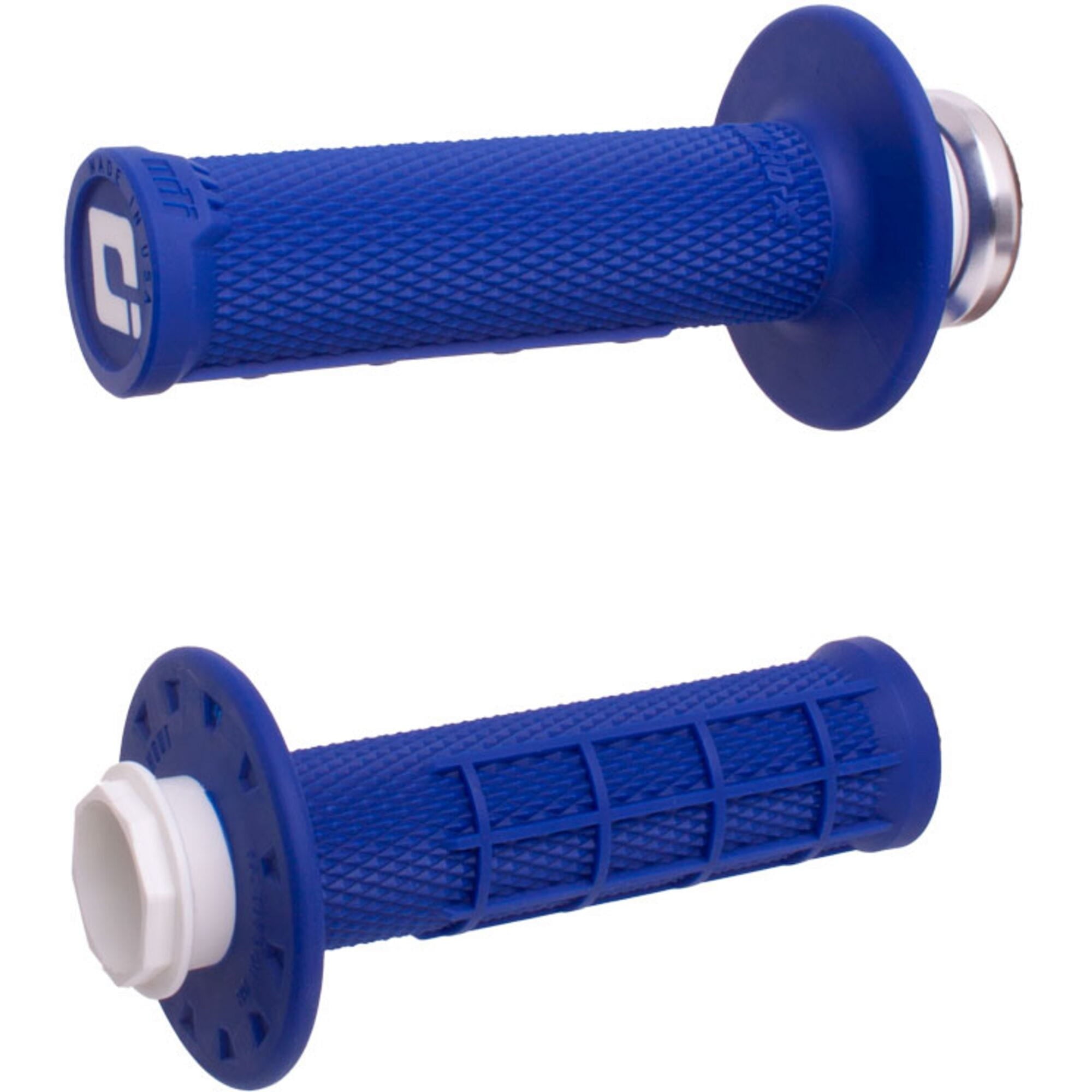 ODI Micro-X Half-Waffle Lock-On Grip Set blu