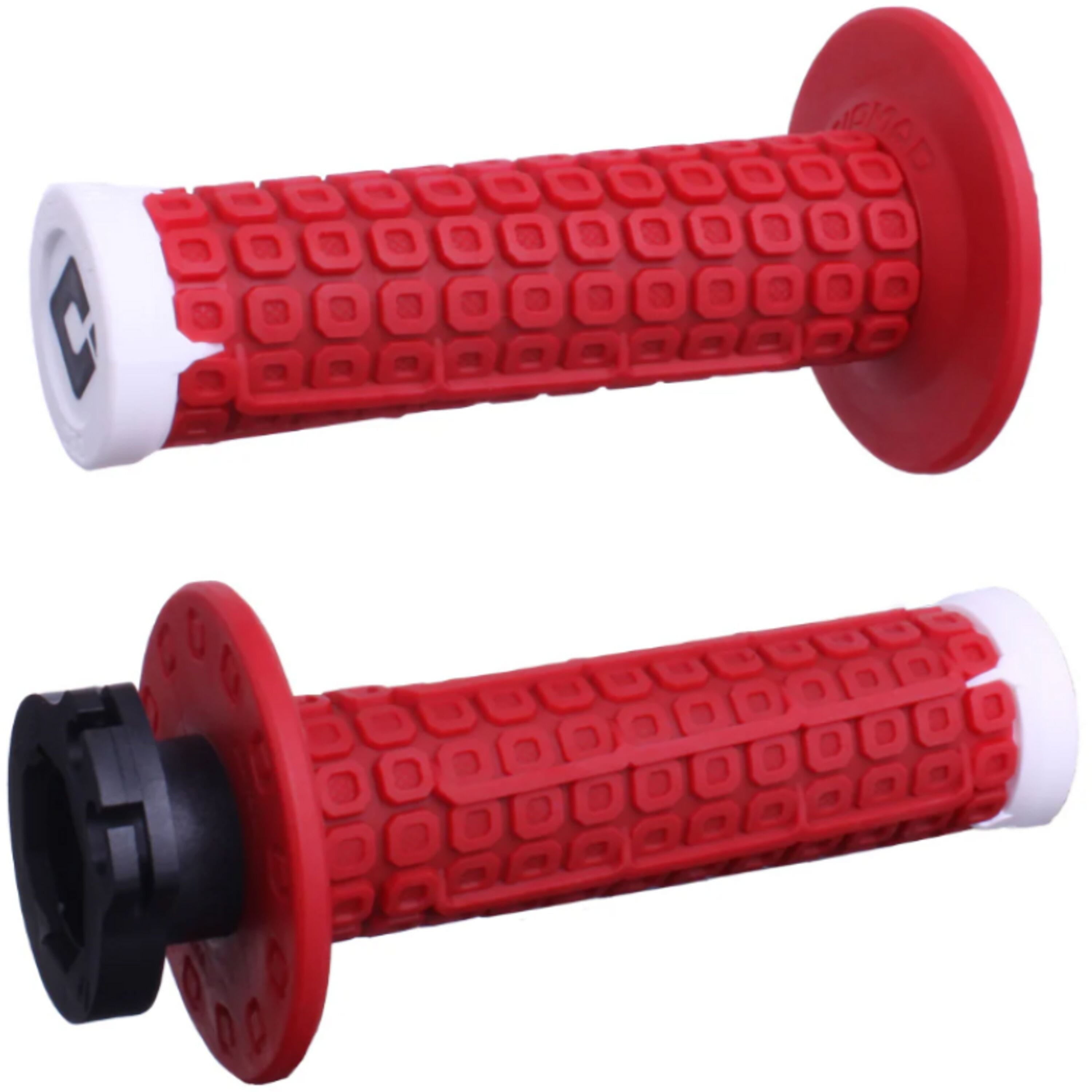 ODI NOMAD D30 Lock On V2 Grip Red/White - Red - One size