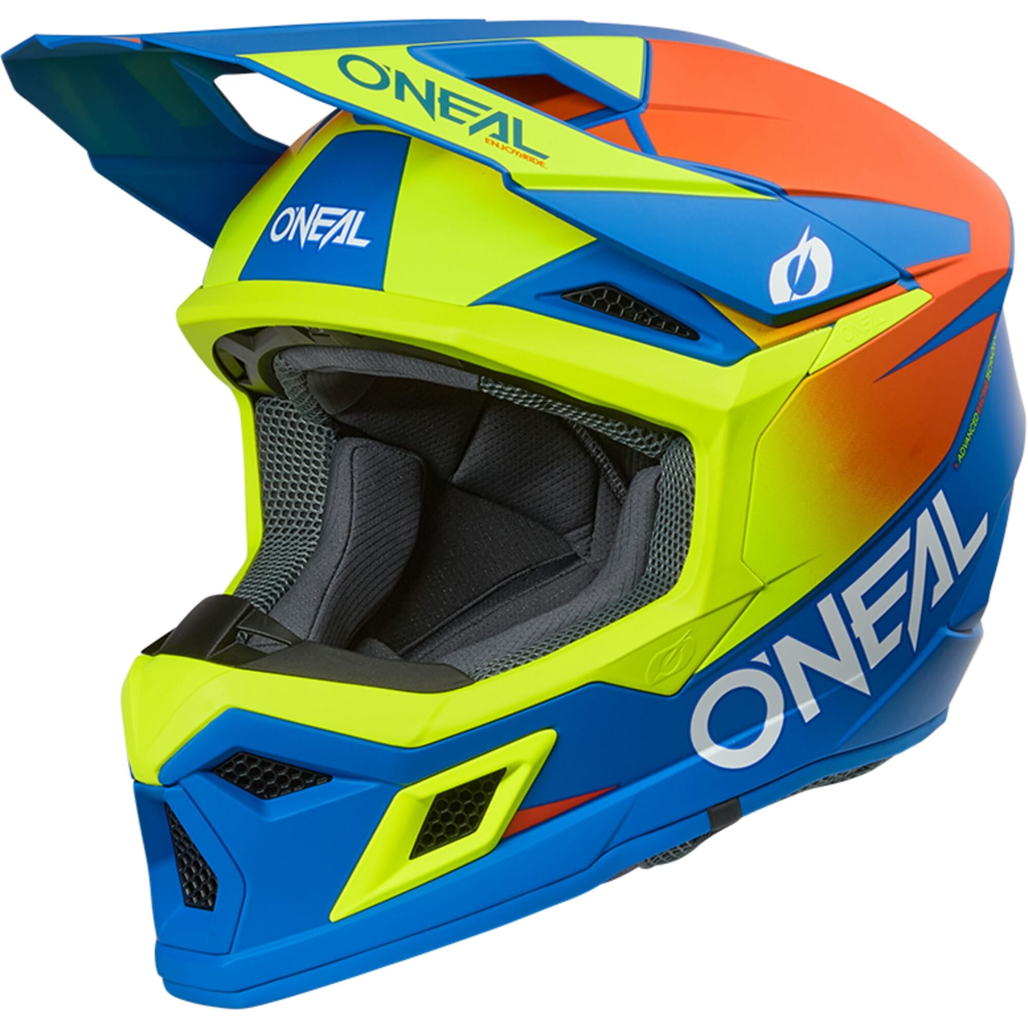 O'neal 3SRS Helmet SOLID blue/neon M (57/58 cm)