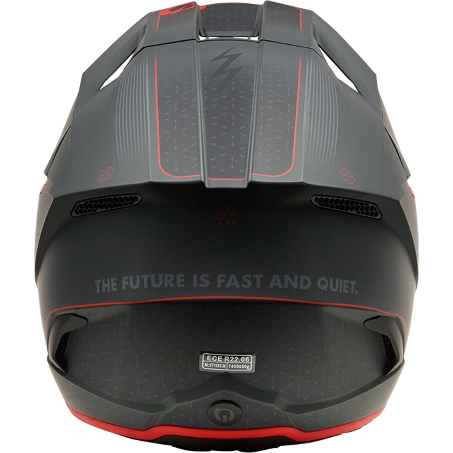 Oneal 3SRS Helmet E-STROKE Gray/Red XL (61/62) - Grey - X-Large