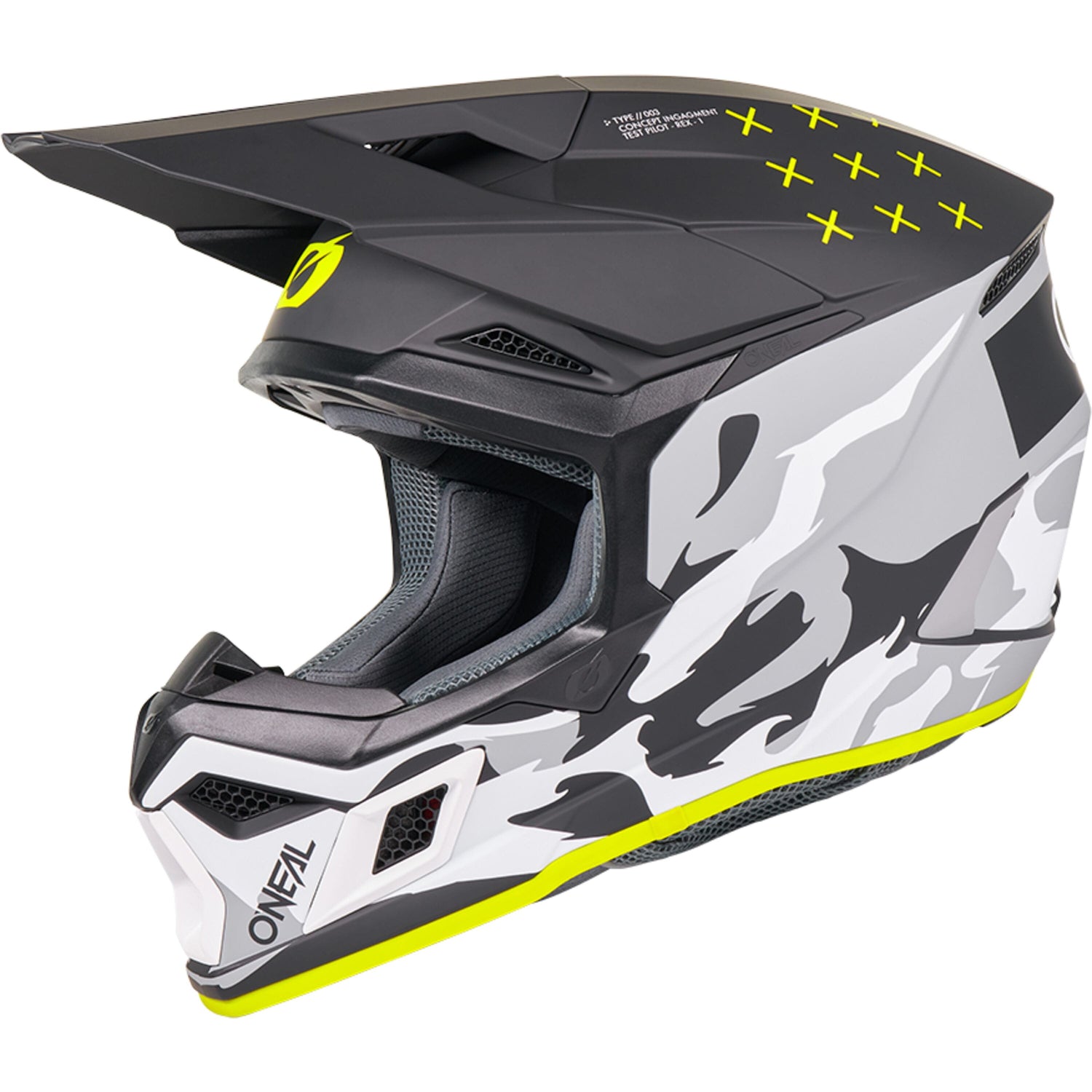 Oneal 3SRS Helmet HEAT Black/Gray XL (61/62) - Black - X-Large