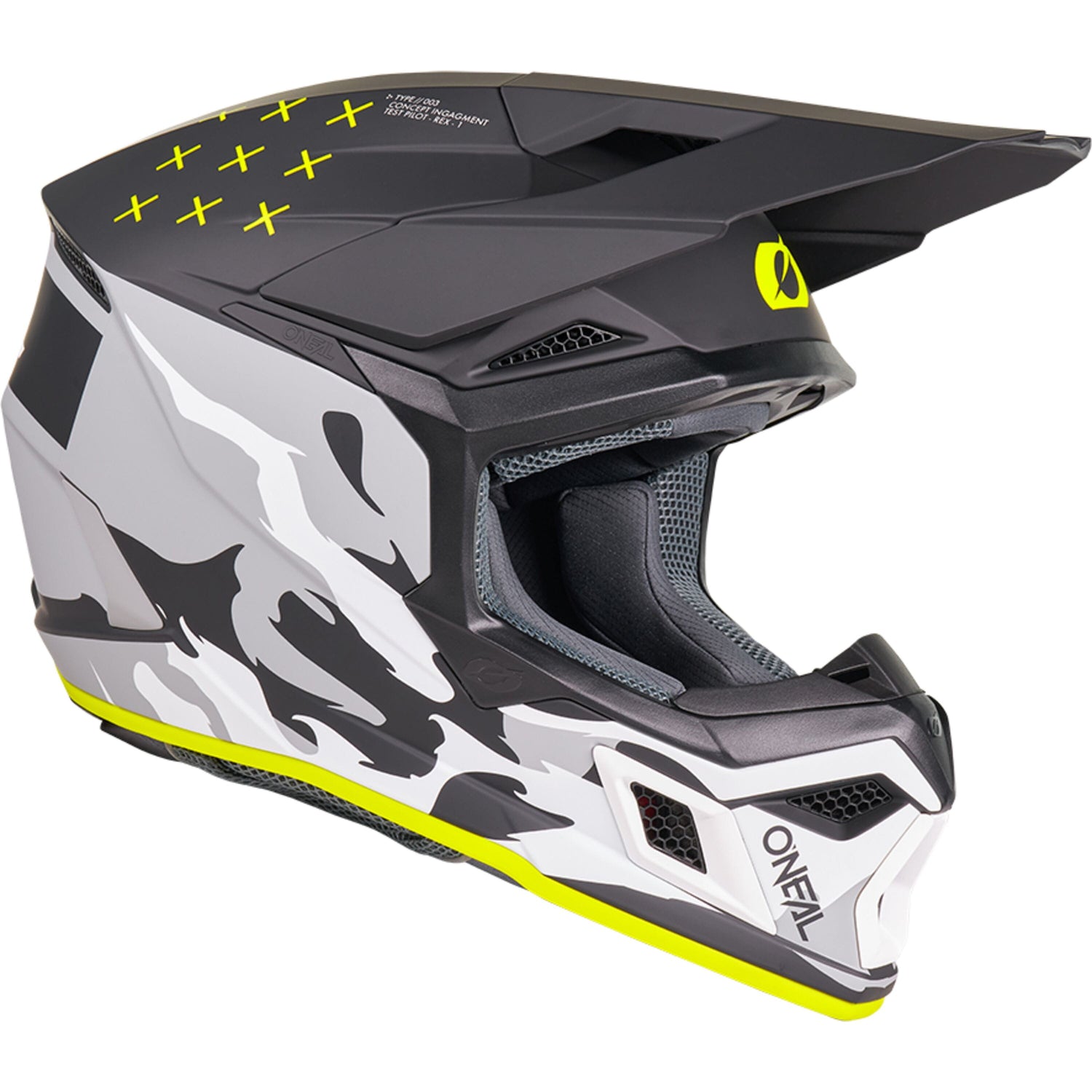 Oneal 3SRS Helmet HEAT Black/Gray XL (61/62) - Black - X-Large