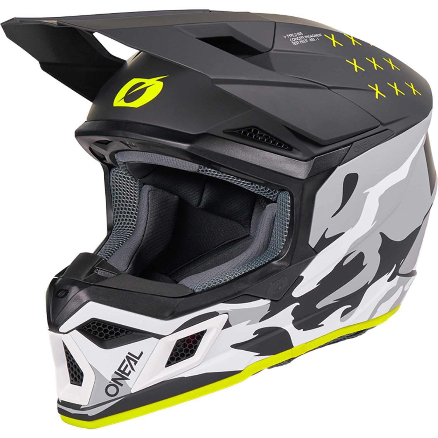 Oneal 3SRS Helmet HEAT Black/Gray XL (61/62) - Black - X-Large