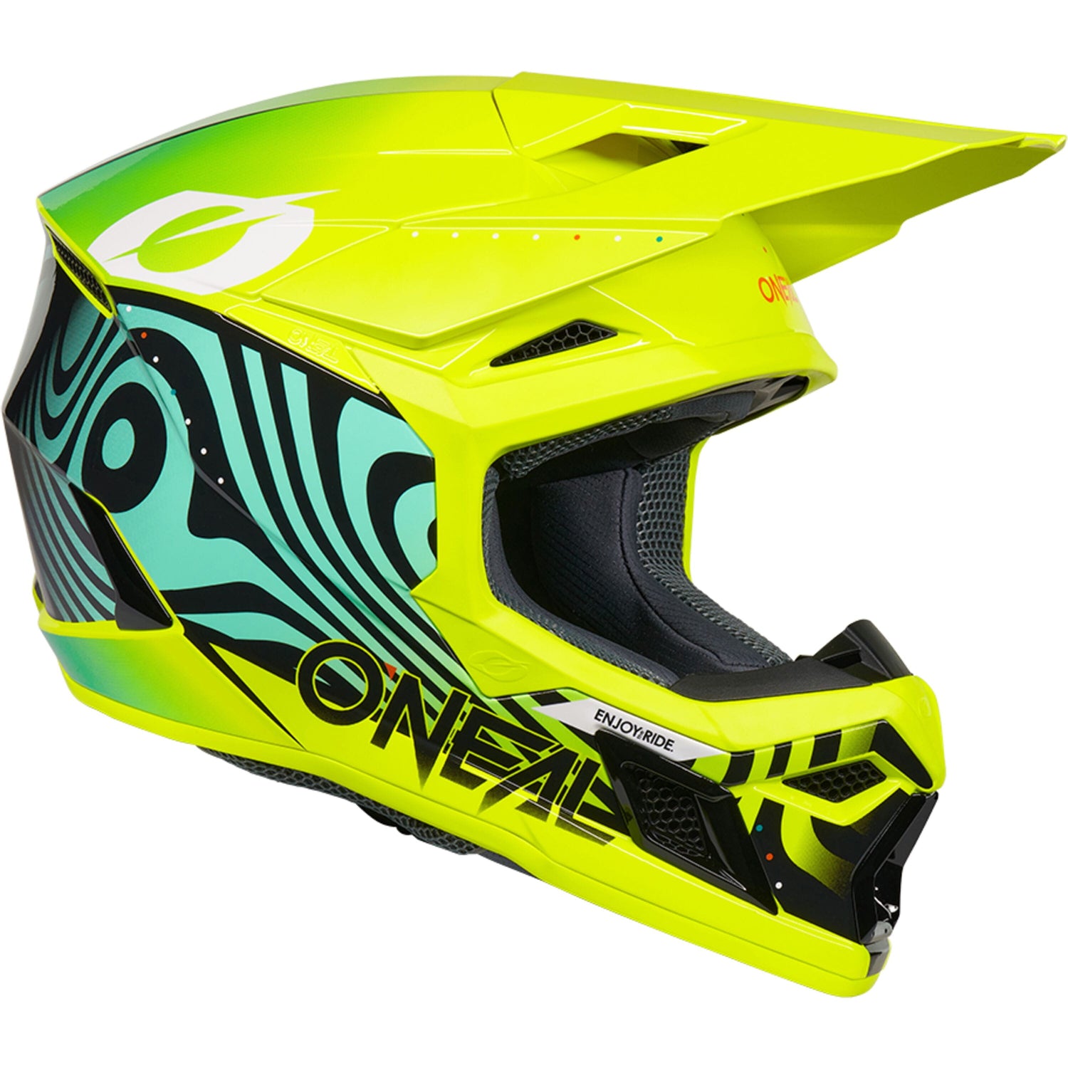 Oneal 3SRS Youth Helmet NOVA V.27 neon yellow/red XL (55/56) - Yellow - X-Large