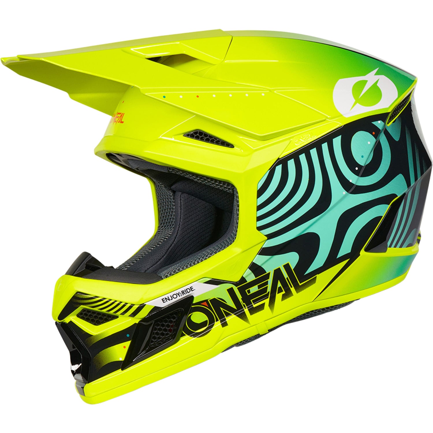 Oneal 3SRS Youth Helmet NOVA V.27 neon yellow/red XL (55/56) - Yellow - X-Large