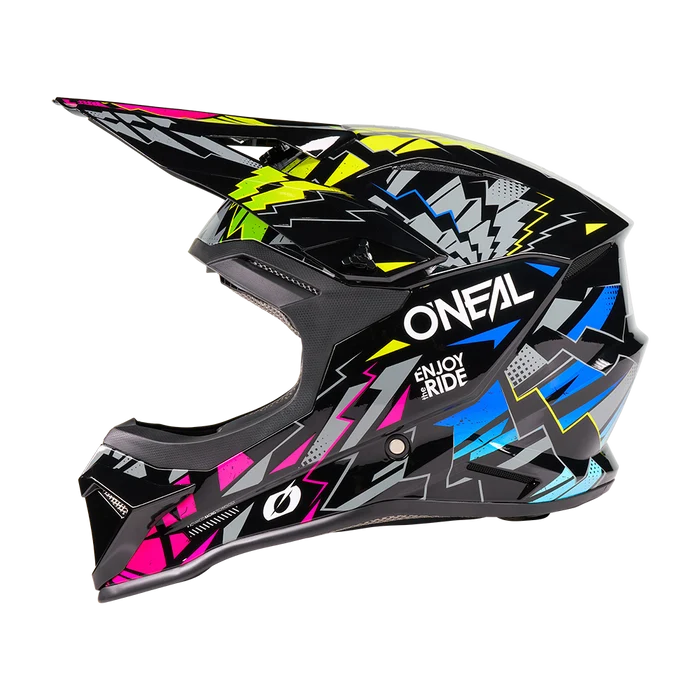 Oneal 1SRS Youth Helmet STIXX Black/multi XL (51/52) - Black - X-Large