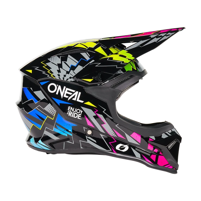 Oneal 1SRS Youth Helmet STIXX Black/multi XL (51/52) - Black - X-Large