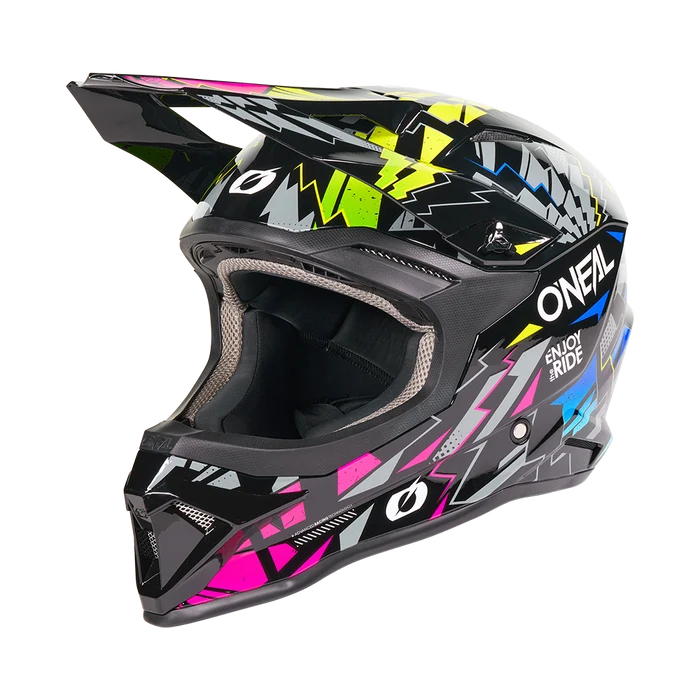 Oneal 1SRS Youth Helmet STIXX Black/multi XL (51/52) - Black - X-Large