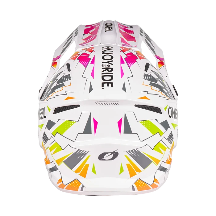 Oneal 1SRS Youth Helmet STIXX White/multi XL (51/52) - White - X-Large