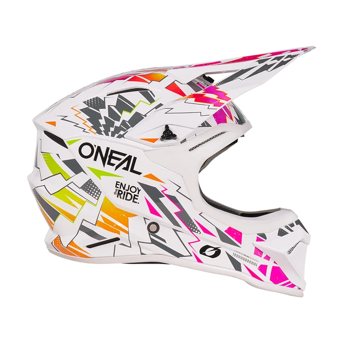 Oneal 1SRS Youth Helmet STIXX White/multi XL (51/52) - White - X-Large