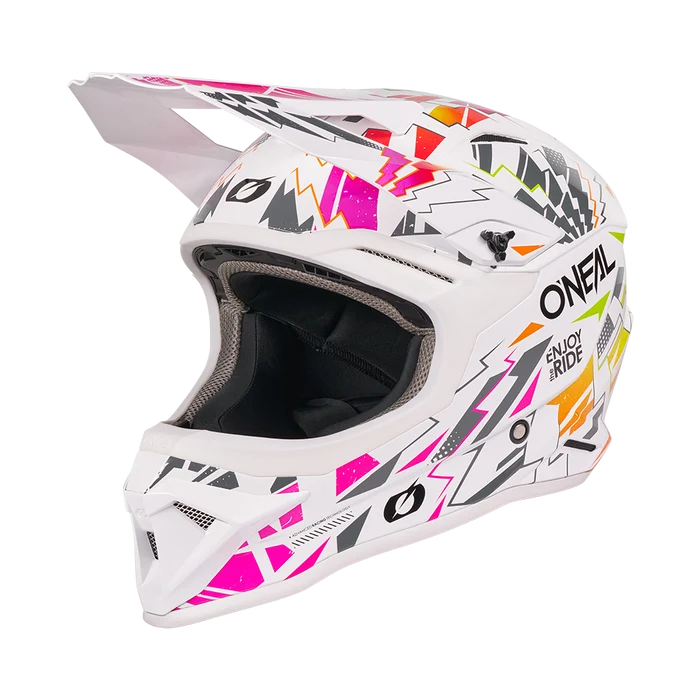 Oneal 1SRS Youth Helmet STIXX White/multi XL (51/52) - White - X-Large