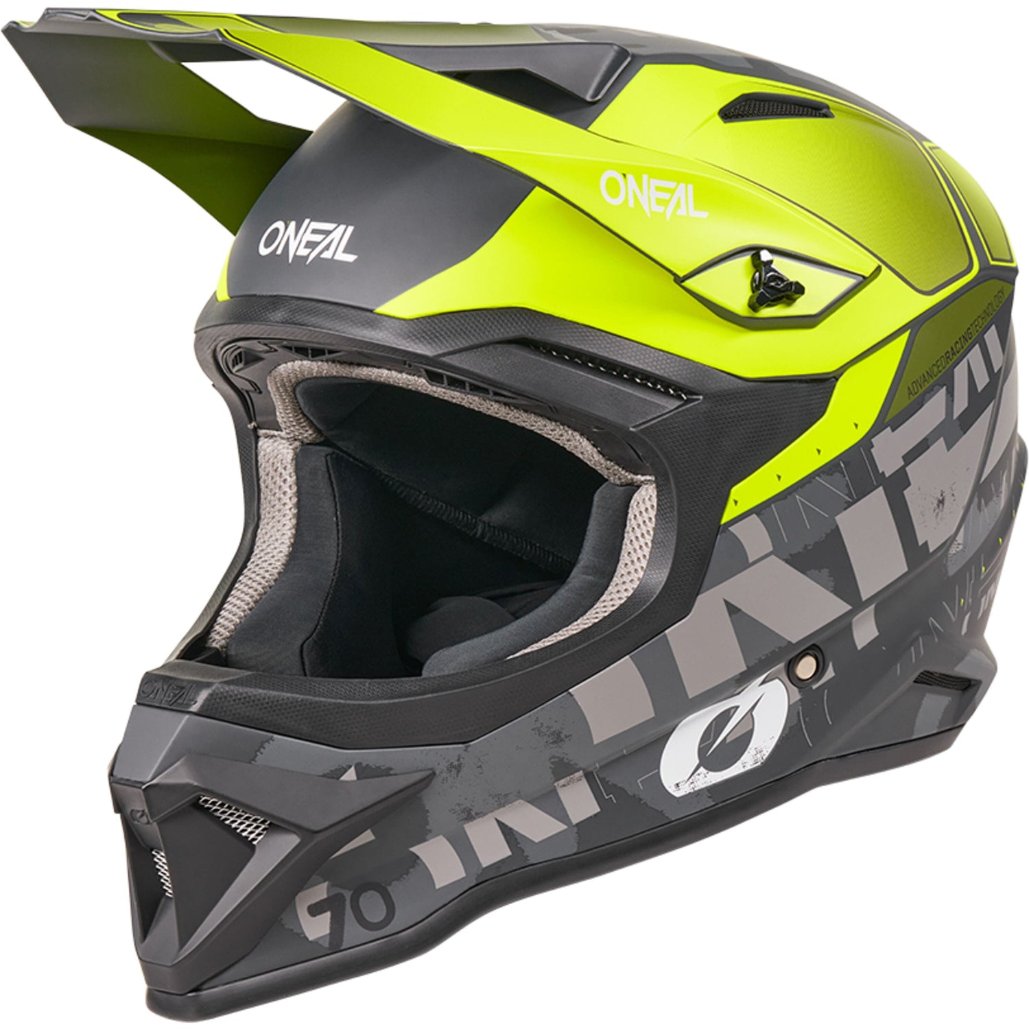 Oneal 1SRS Helmet VOLTIXX Black/Neon Yellow XL (61/62) - Black - X-Large