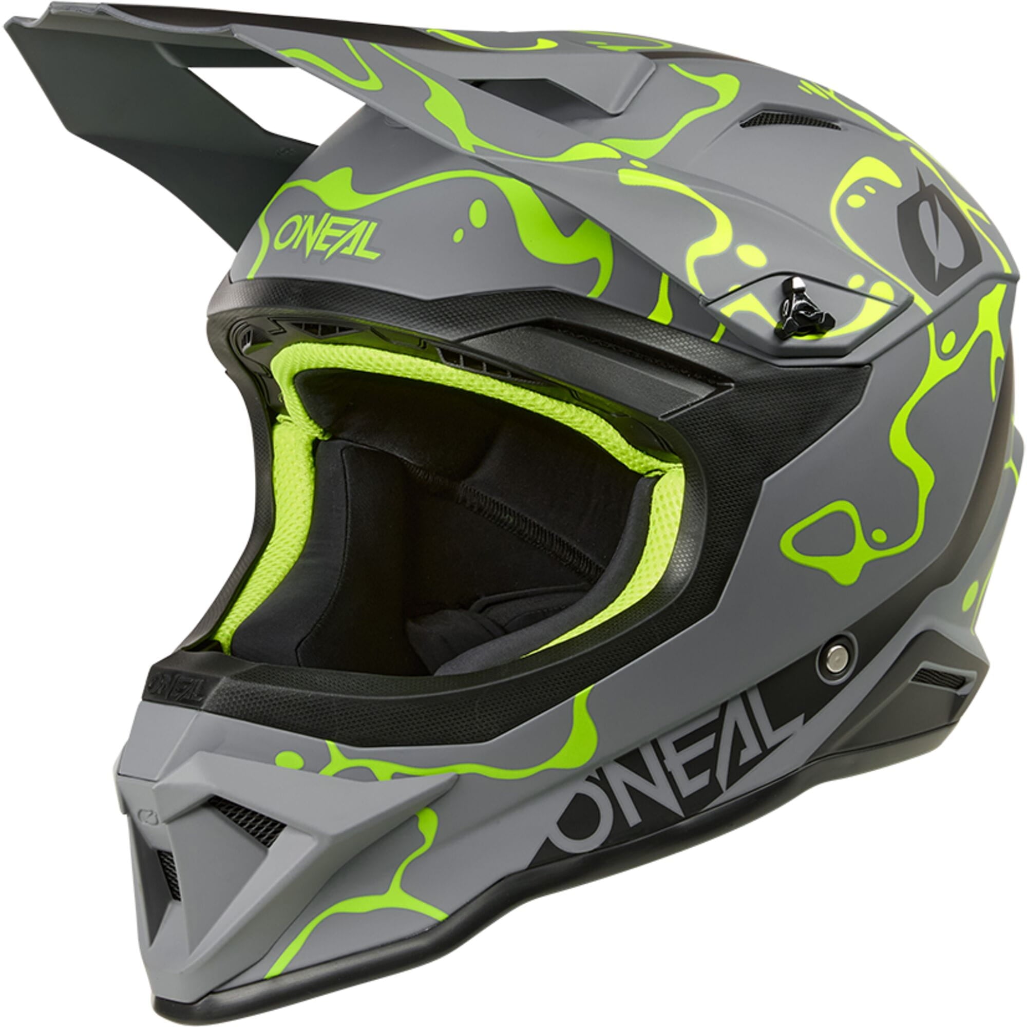 O'neal 1SRS Helmet SPLASH gray/neon yellow L (59/60 cm)