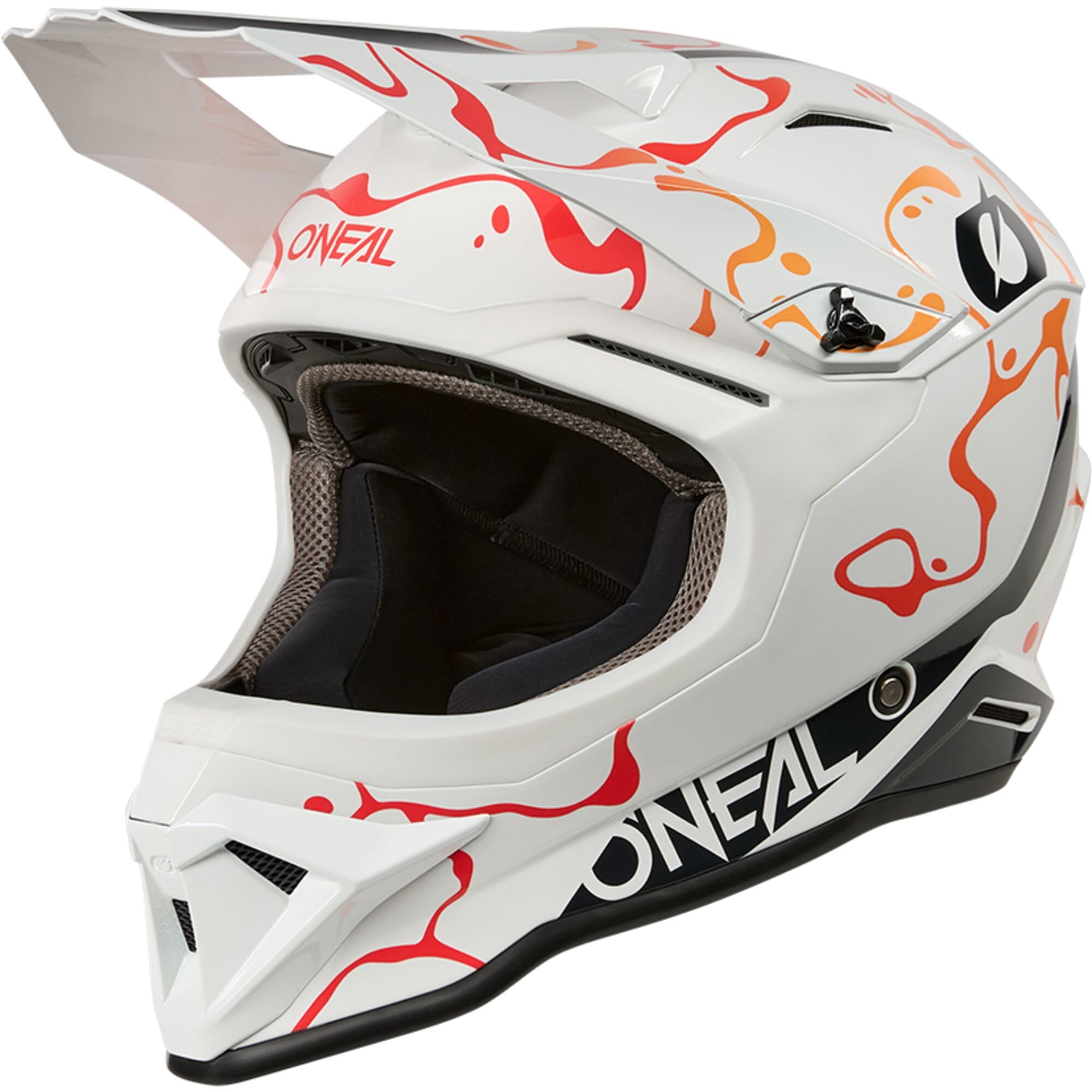 O'neal 1SRS Helmet SPLASH white/orange XL (61/62 cm)
