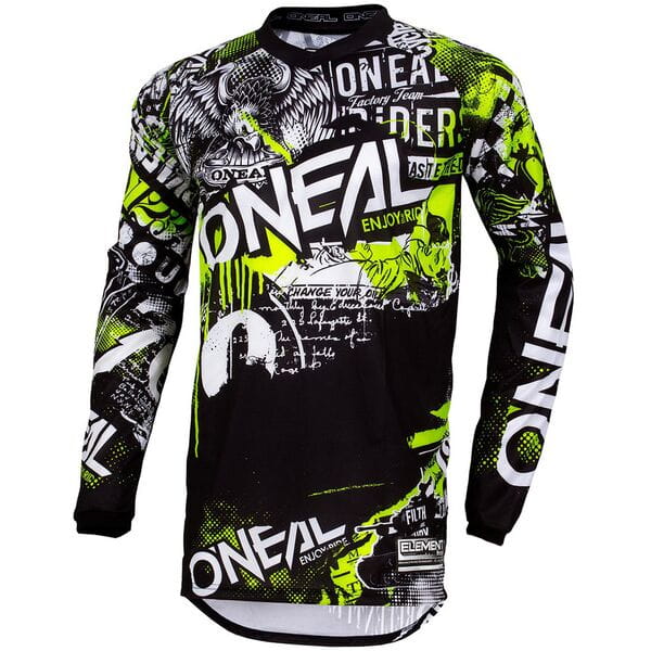 O'NEAL ELEMENT Youth Jersey ATTACK blk/yel L