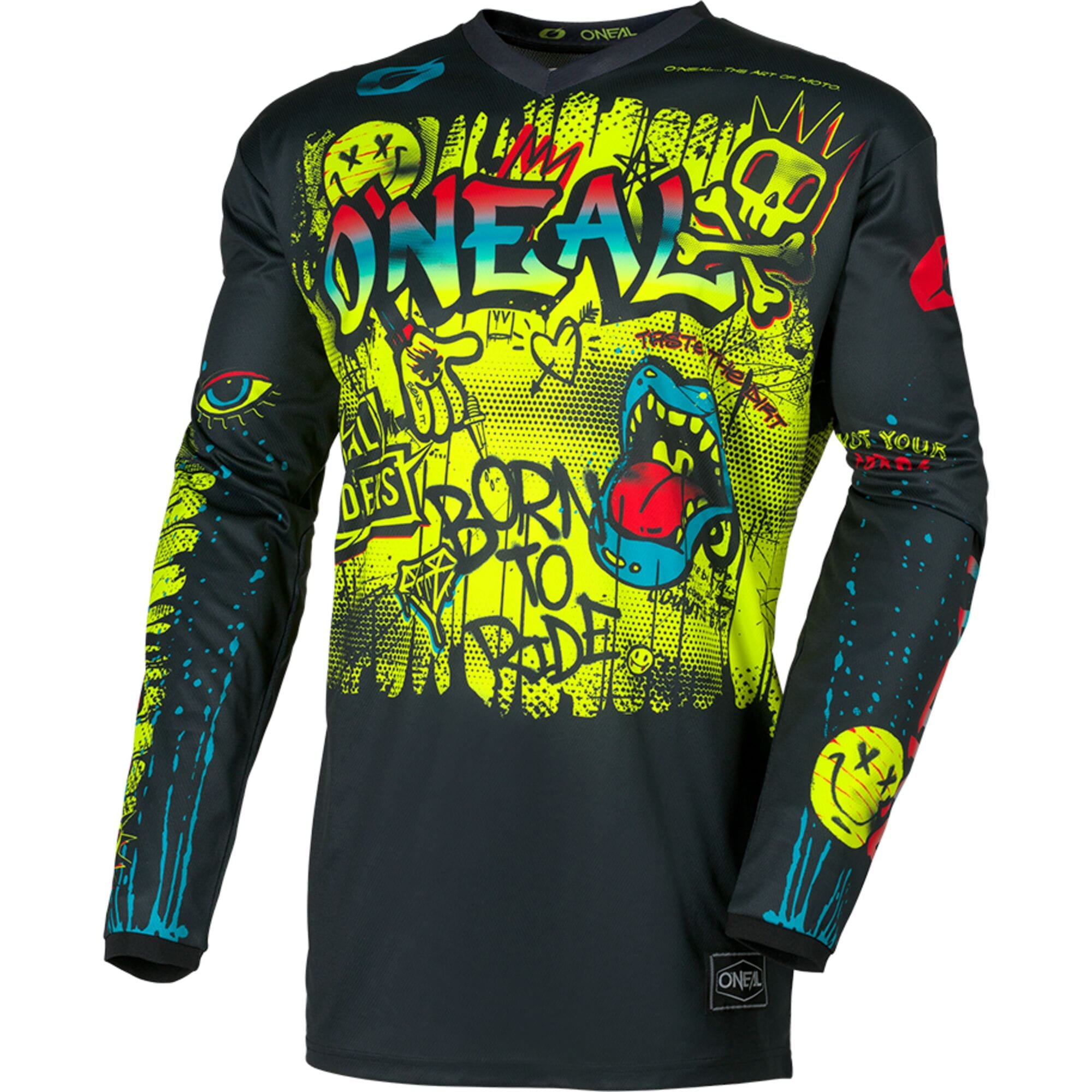 O'neal ELEMENT Youth Jersey RANCID black/neon yellow L