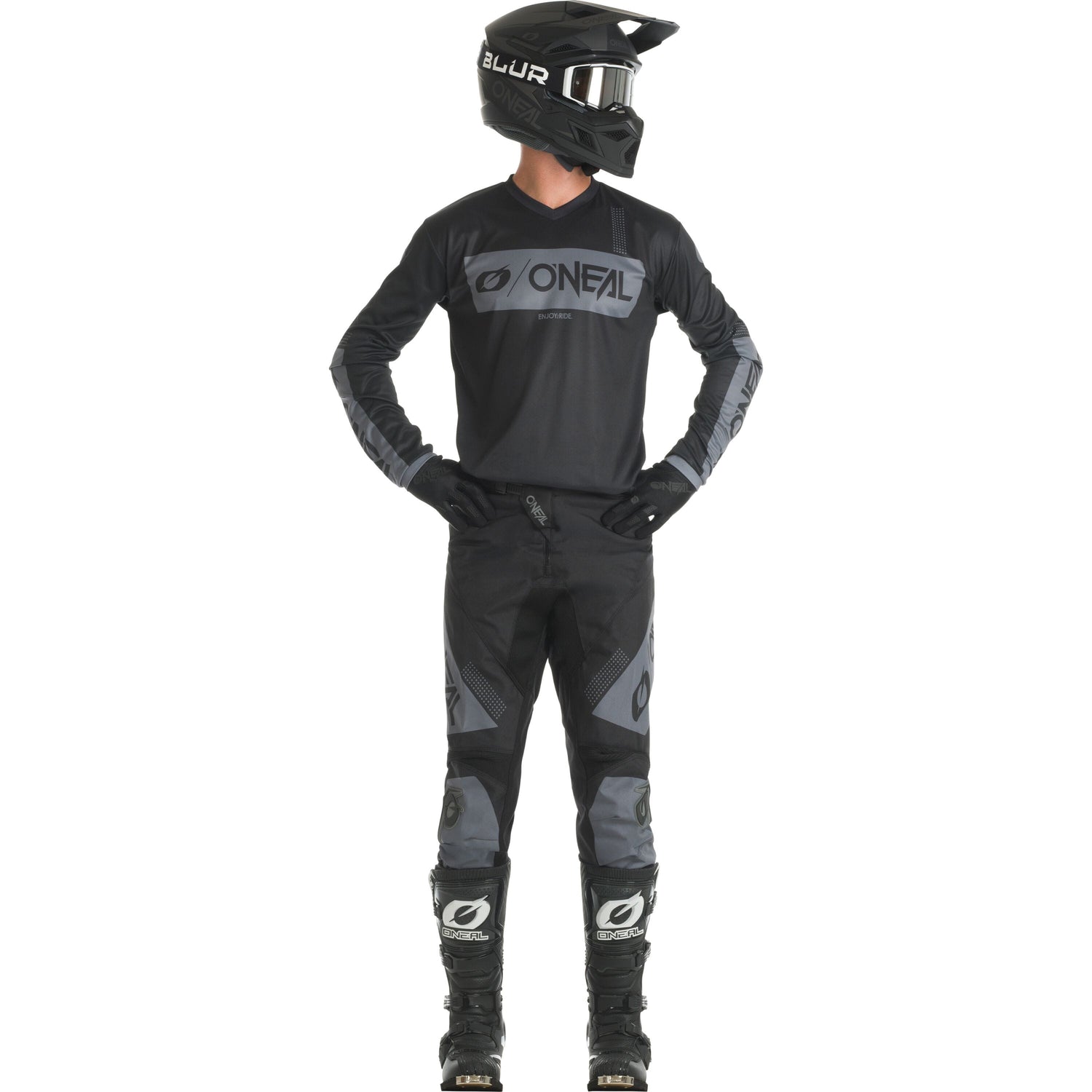 Oneal ELEMENT Pants RACEWEAR Black/Gray 40/56 - Black - 40