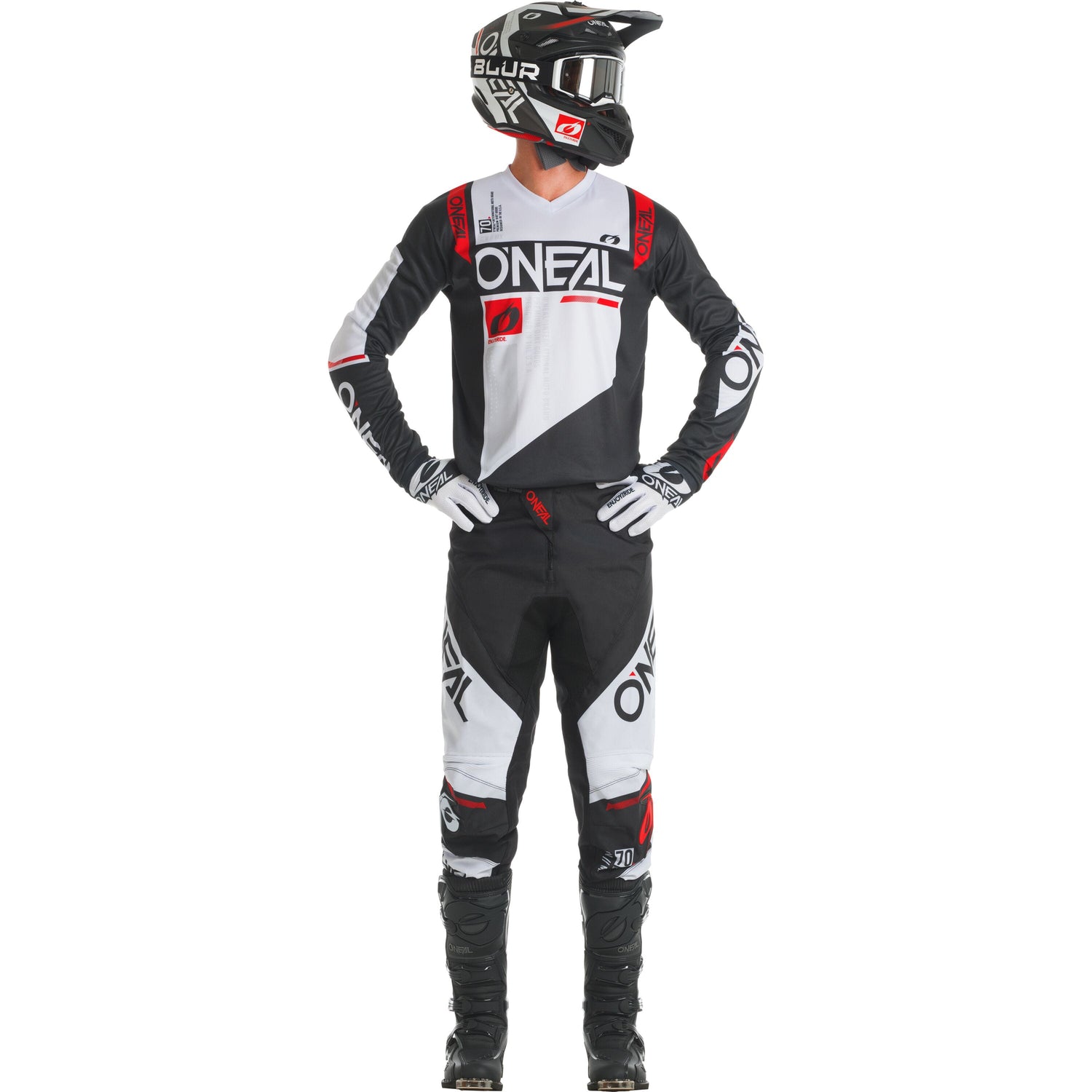 Oneal ELEMENT Jersey FACTOR Black/White XL - Black - X-Large