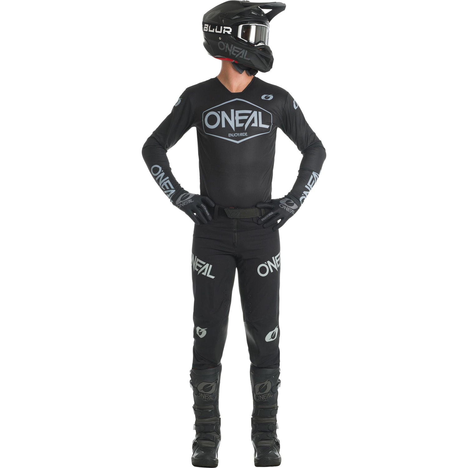 Oneal MAYHEM Jersey SOLID Black XL - Black - X-Large