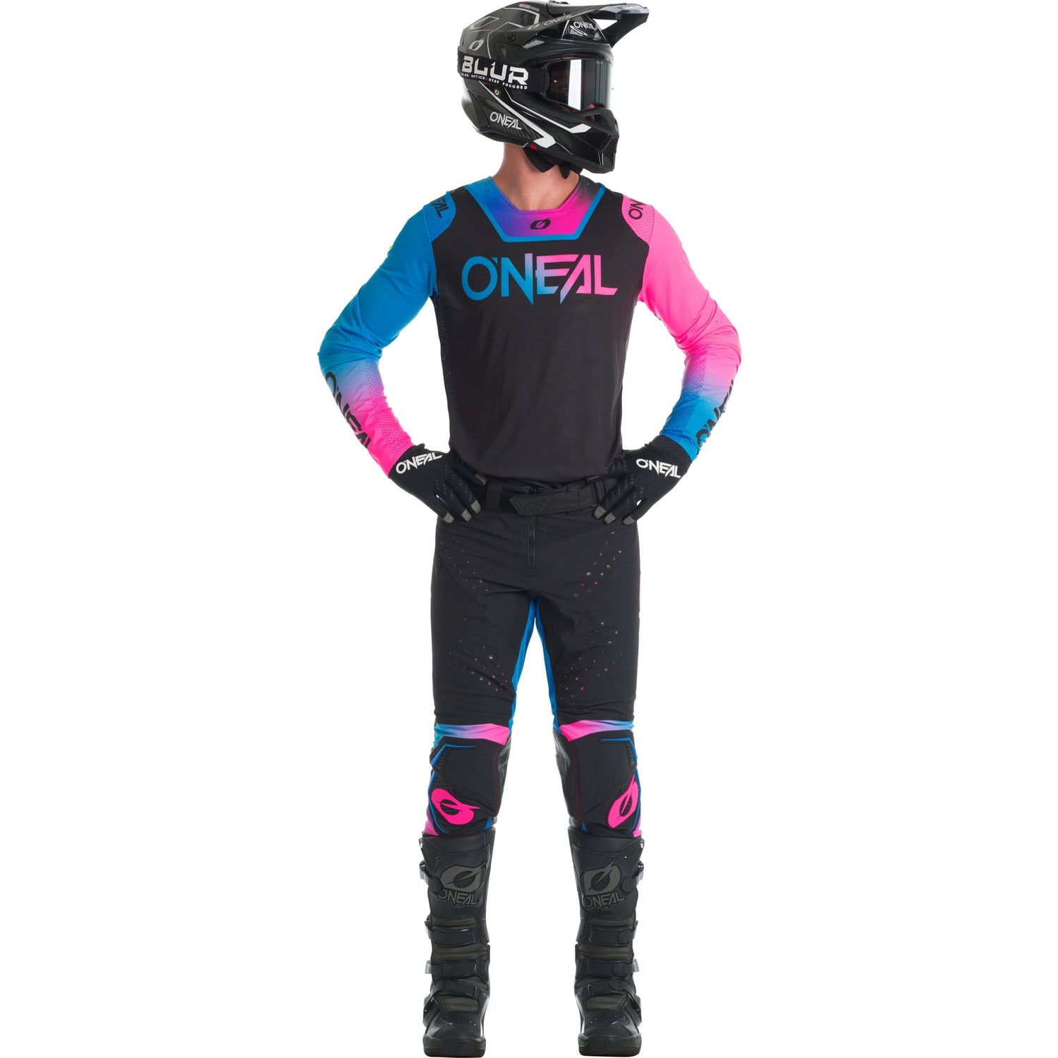 Oneal PRODIGY Jersey FIVE SIX Black/neon Pink XL - Black - X-Large