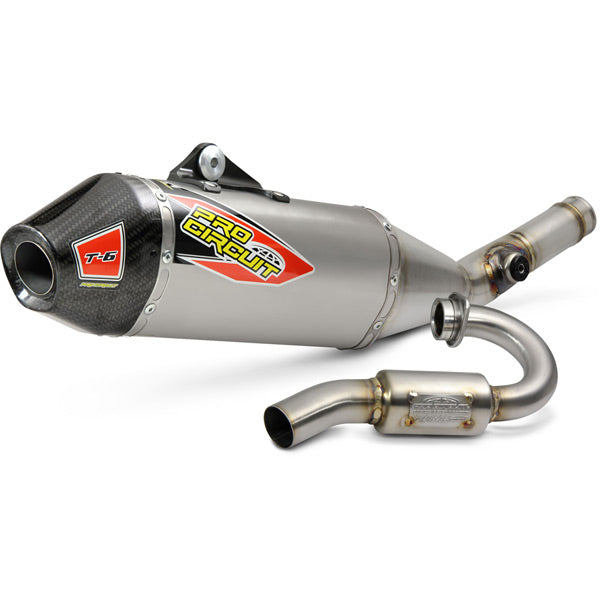 Pro Circuit  T-6 ACU Stainless system carbon end cap Kawasaki KXF250 21-23