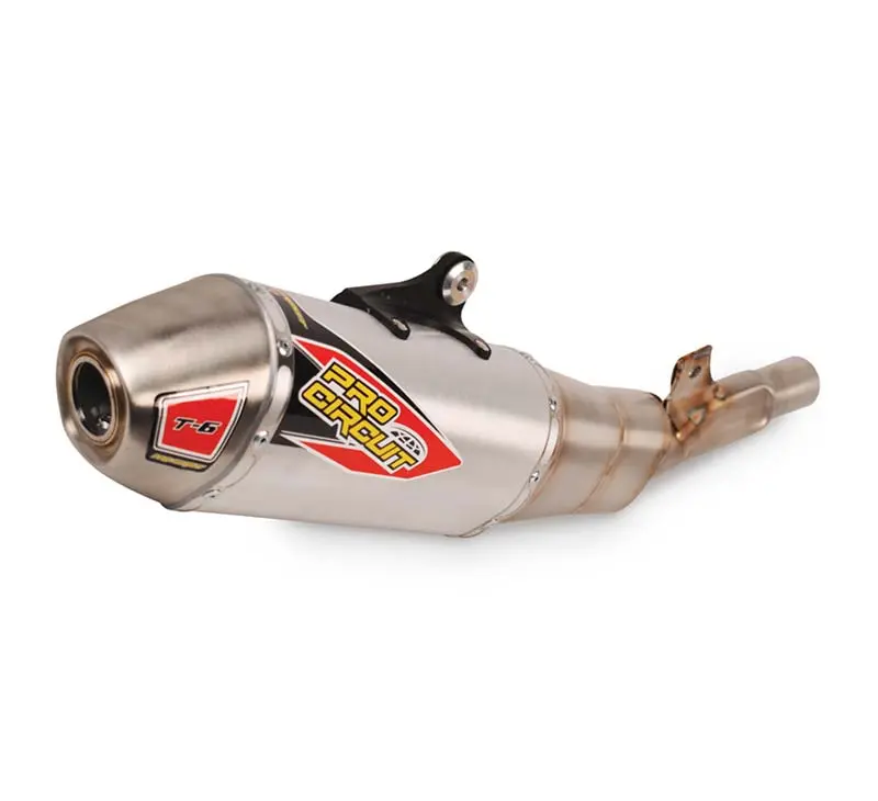 Pro Circuit T-6 Stainless Slip on Kawasaki KX450 24-26 - Silver - KX450 24