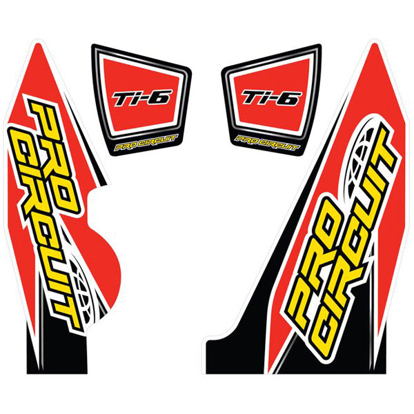 Pro Circuit  Replacement Ti-6 wrap and end cap decal (YZ250F)