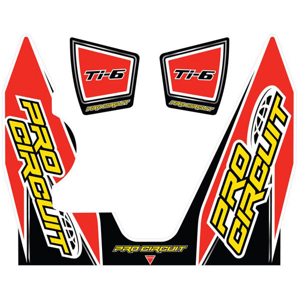 Pro Circuit  Replacement Ti-6 Pro wrap and end cap decal (YZ450F)