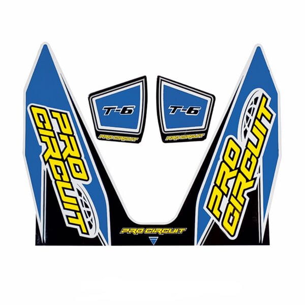 Pro Circuit  Replacement T-6 wrap and end cap decal Light Blue