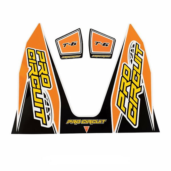 Pro Circuit  Replacement T-6 wrap and end cap decal Orange