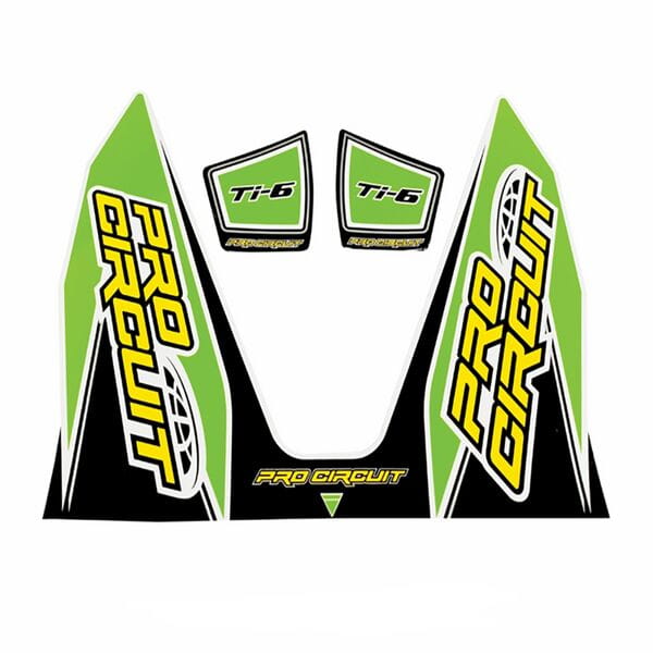 Pro Circuit  Replacement TI-6 wrap and end cap decal Green
