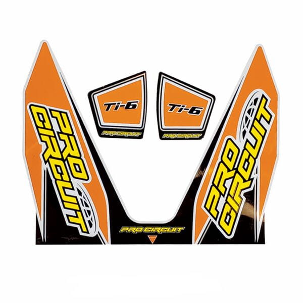 Pro Circuit  Replacement TI-6 wrap and end cap decal Orange