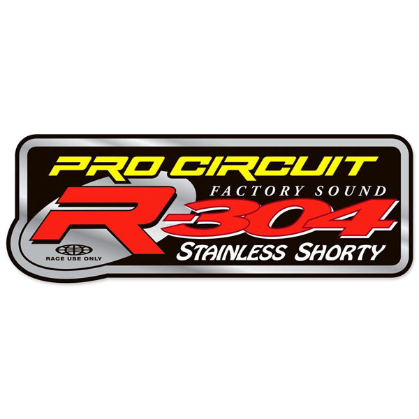 Pro Circuit  R-304 Shorty silencer decal