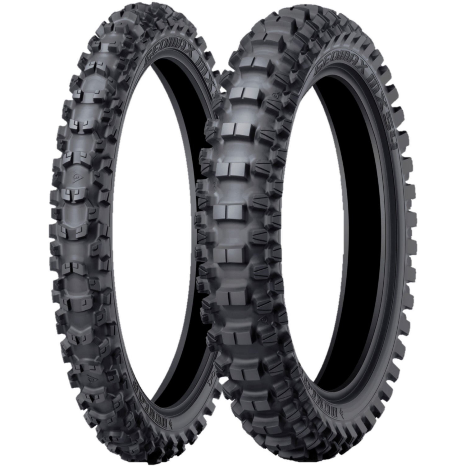 Dunlop Rear Tyre 90/100-16 51M TT GEOMAX MX54 - Black - 16 inches