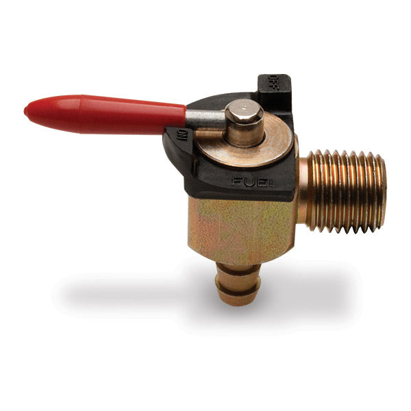 Motion Pro Fuel Valve 1/4" NPT X 1/4" Barb 90 Degree