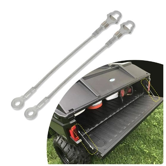 Dirt Racing Tailgate Cable Wires 2pcs 2005-2017 Polaris Ranger Tm 500 700 800 900d 7081215 7081445