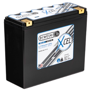 Landport Batteries Battery Braille LIFEPO4 Starter Battery 12V 25AH Light Weight Motorsport 1250PCA 500AMP