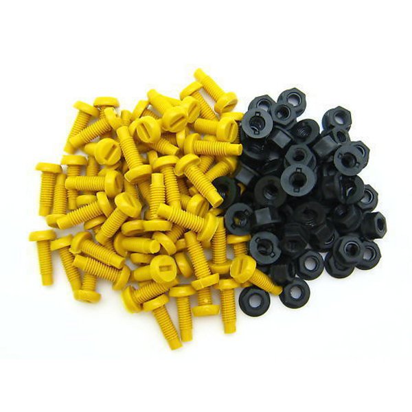 PLASTIFILM Yellow Number Plate Bolts - Per 100