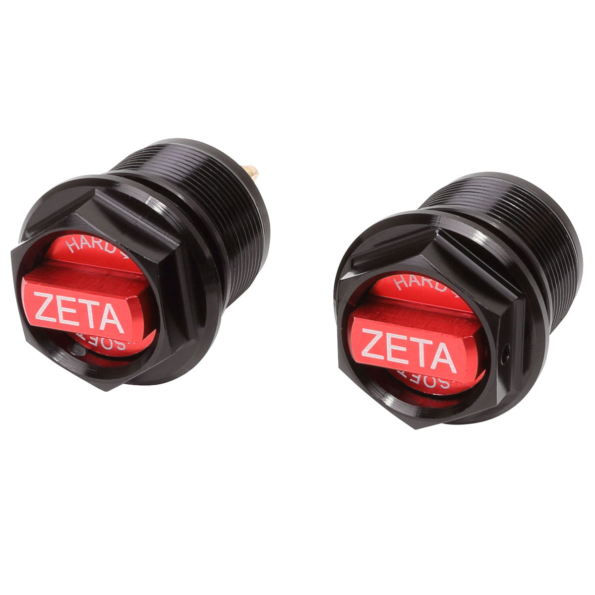 Zeta Front Fork Bottom Adjuster SHOWA AOS Black/Red 2pcs ZE56-20020