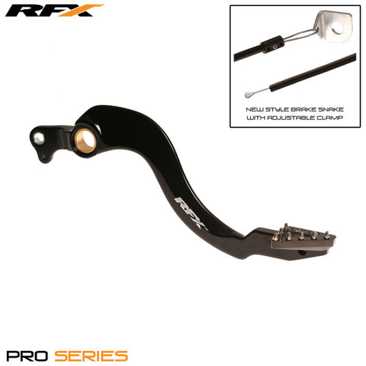 RFX Pro ST Rear Brake Lever (Hard Anodised Black/Hard Anodised Titanium) Honda CRF250 10-22 CRF450 05-22