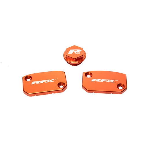 RFX Pro Res Cap Kit (Orange) KTM SX/SXF 14-22 (Brembo Brake and Clutch)