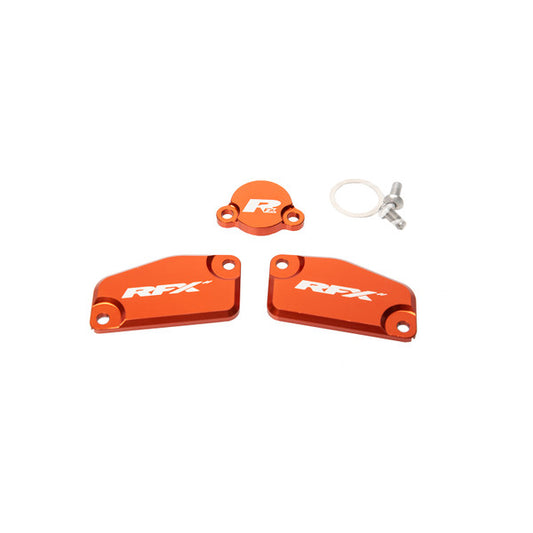RFX Pro Res Cap Kit (Orange) KTM SX65 14-22 SX85 13-20 (Formula Brake and Clutch)