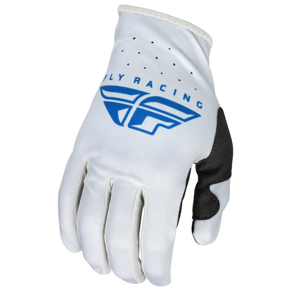 Fly Racing 2023 Youth Lite Gloves (Grey/Blue)